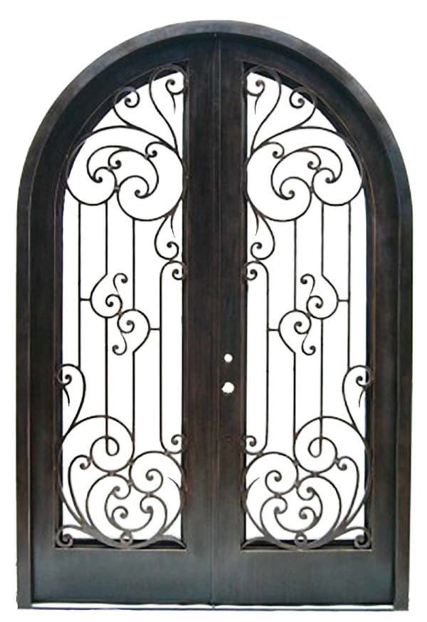 Classic Revival Scrollwork Iron Door -EL1056