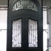 Exquisite Arched Top Wrought Iron Doors With Transom