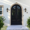 Wrought Iron Arched Double Door