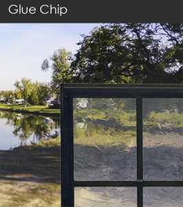 Wrought Iron Door Glass Option - Glue-Chip