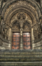 Hand Carved Church Door