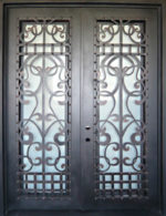 Ornate Arabian Style Wrought Iron Door