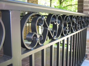 Iron Railing Scrollwork