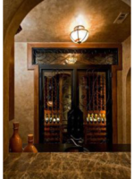Impressive Wine Door With Transom