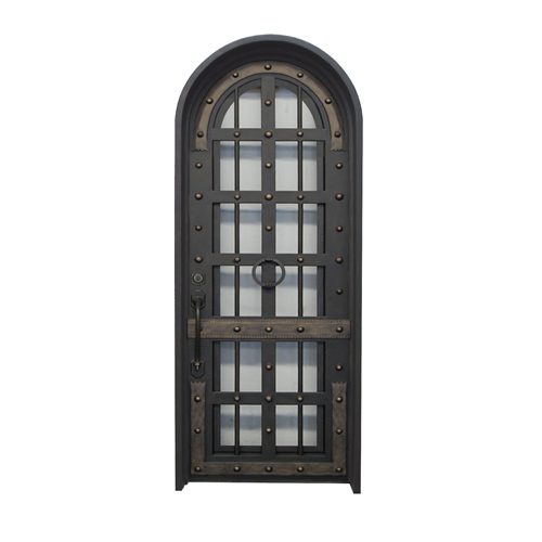 Renaissance Style Single Wrought Iron Door