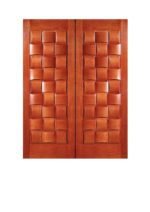 Stylized Woven Interior Wood Door