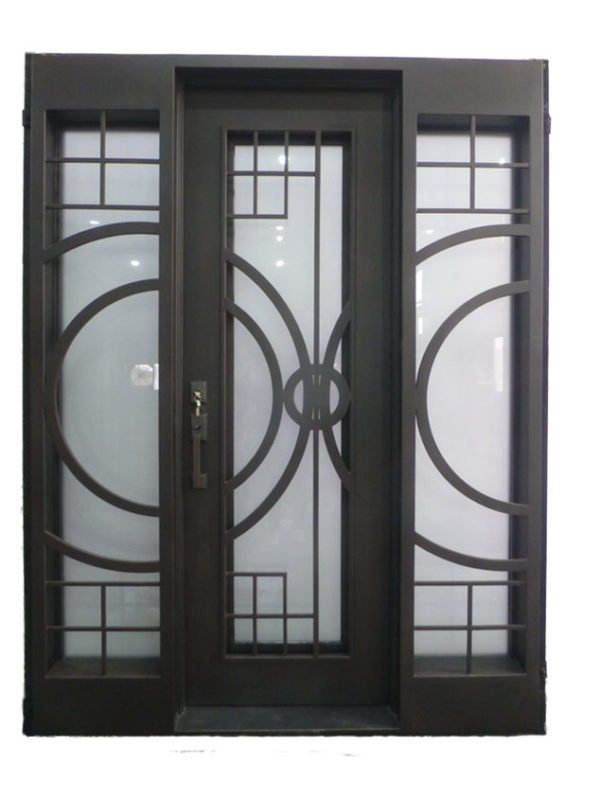 Alluring Iron Door with Contemporary Design