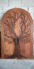 Double Door Hand-Carved Wood