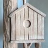 Hand-carved bird house wood door