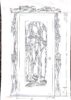 Initial drawing of hand-carved wood door