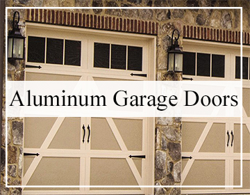 Aluminum Garage Doors for custom homes