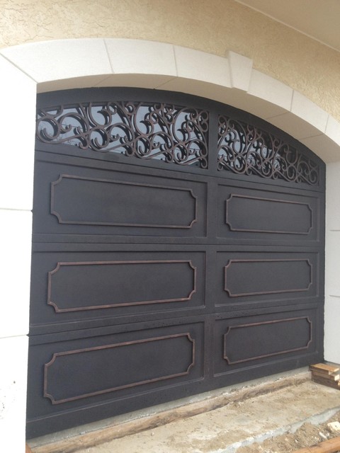 Paneled Iron Garage Door