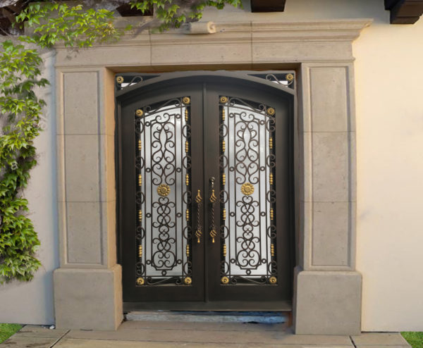Richly Embellished Iron Door