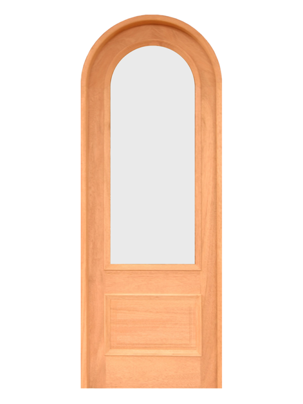 Arched Panel Wood Door