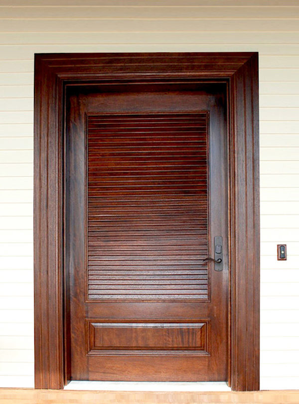 Cottage Style Slatted Wood Door