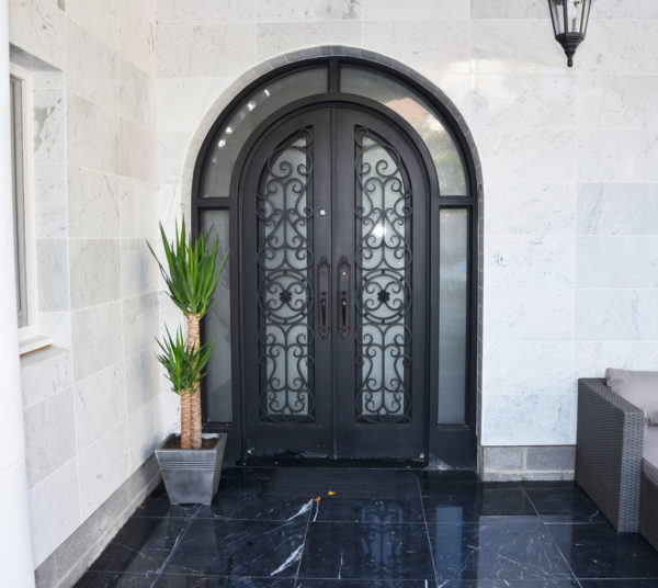 Stunning Wrought Iron Double Doors