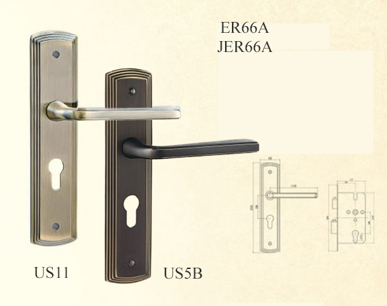 Contemporary handles for iron doors