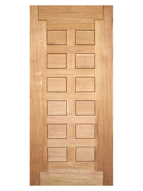 Geometric Engineered Wood Door