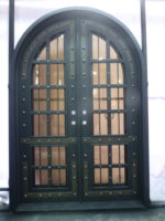 Renaissance Style Double Wrought Iron Door