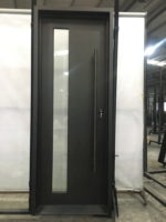 Simple Contemporary Iron Door with Window