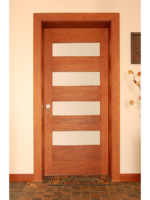 Window Paneled Wood Door