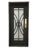 Art Nouveau Style Wrought Iron Door contemporary doors Modern wrought iron door EL1181 MCD art nouveau style wrought iron door contemporary doors, crafted for privacy and elegance.