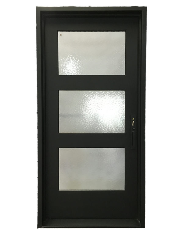 Contemporary Style Wrought Iron Door