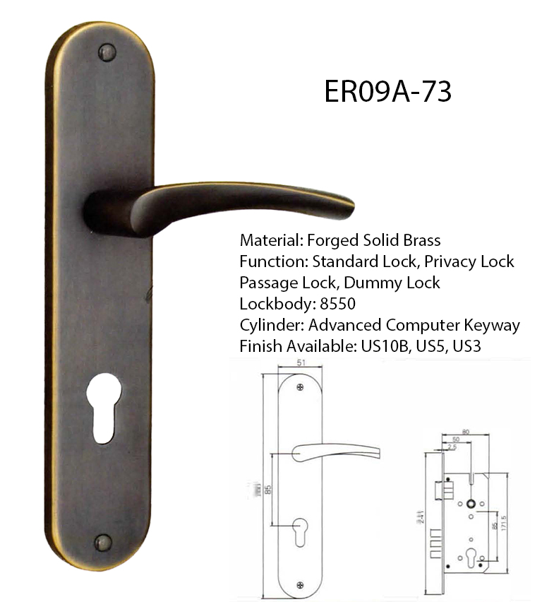 New contemporary door handles for iron doors