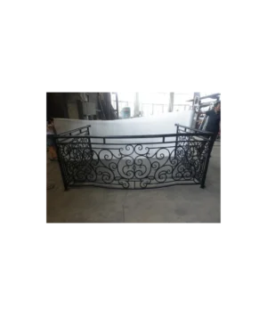 custom scrollwork wrought iron balcony railing BR6003 MCD exterior design