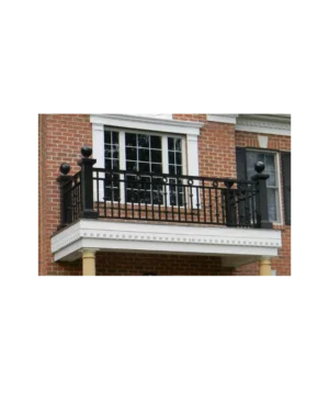 bold design wrought iron balcony railing BR6005 MCD modern exterior railing