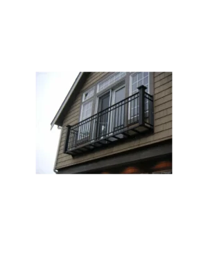 simple juliet wrought iron balcony railing BR6013 MCD modern exterior design