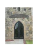 Franciscan Friary black wrought iron church door EX7006 MCD with arched frame
