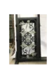 Wrought iron window with gold accent scrollwork LW153 MCD Monarch Custom Doors