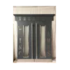 Custom gray double home theater door with engraved “Theater” marquee lettering – HT3015 MCD