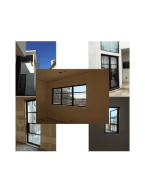 Horizontal wrought iron window with multiple panels LW141 MCD Monarch Custom Doors