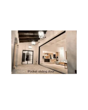Pocket sliding wrought iron window with glass panels LW151 MCD Monarch Custom Doors