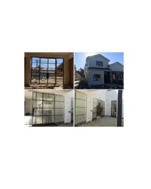 Multi panel custom wrought iron window LW303 MCD Monarch Custom Doors