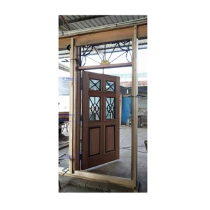 Raw steel fabrication stage of Bulletproof Door BP1003 before final paint finish