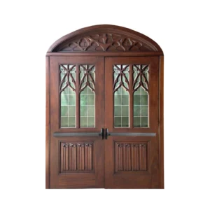 arched wood entry door glass panels EH751 MCD