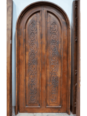Hand-Carved Wood Door HCD5019
