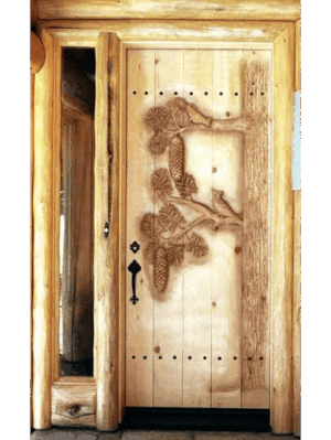 Hand-Carved Wood Door HCD5021