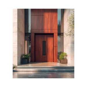 Luxury pivot hand-crafted wood door HC520 MCD hardwood design