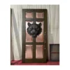 luxury carved wood door with big cat head HCD2004 MCD