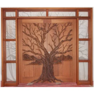 Tree of Life carved wood door HCD1999 MCD
