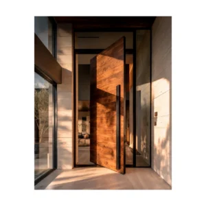 Architectural pivot hand-crafted wood door HC514 MCD premium hardwood design